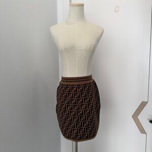 Tobacco Mini Skirt